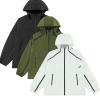 Xingfenly Jacket Zip Up for Men Street Windbreaker Coats Women Spring Autumn Thin Daily Sport College Jackets s2 Green8 L view 2