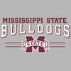 CornBorn Mississippi State Sweat Pants - Premium Fleece MSU Bulldogs 3-Stripe - Gray - Medium view 2