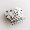 JEAN'S FRIEND Antique Silver Tape Recorder Player Music Belt Buckle Boucle de ceinture view 2