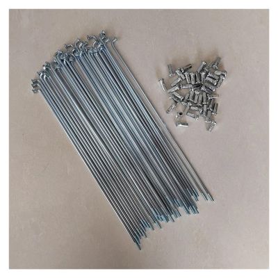 USYUHAIJUN 12G Diameter 2.5mm Electric for for Spokes Length 170-305mm Steel 40PCS with Nipples(210mm)