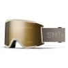 SMITH Squad XL Snow Goggles  Adult Ski & Snowboarding Goggles with Distortion-Free Optics, Anti-Fog Performance & 100% UV Protection  for Men & Women  Chalk, ChromaPop Sun Black Gold Mirror view 1