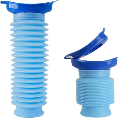 Pee Bottles for Men and Women, Adjustable Emergency Urinal 750ml, Car Pee Bottle, Portable Toilet for Car, Shrinkable Mobile Toilet, Urine Bottle for Travelling, Traffic Jams & Hiking