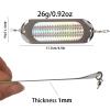 RJDOUJIN Fishing Flashers, 4.5In Fishing Dodger for Trolling Salmon, 26g Fishing Lures with Lights for Freshwater, Fishing Dodgers and Flashers, Fishing Dodgers for Trolling(Color 12,8pcs) view 4