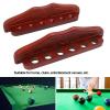 Fockety 6 Hole Wood Wall Mount Pool Holder, Wall Mounted Pool Stick Rack Organizer for Game Room, Holds 6 Cues, Wall Mounted Pool Stick Holder for Game Room view 3