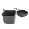 Aluminium Camping Pot, Lightweight Multifunctional Cook Set for Camping, Hiking, Riding, Fishing, with Silicone Handle, Large Capacity Erosion