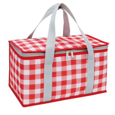 AUNMAS Insulated Cooler Bag Large Capacity, Water Proof Lunch Bag for Picnic Office Camping, 12L Collapsible with Pockets Leakproof Thermal