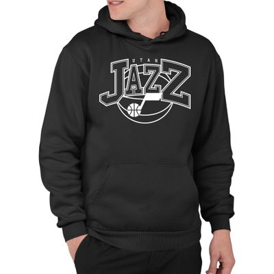 Junk Food NBA - Utah Jazz - Monochromatic Arch - Officially Licensed Adult Pullover Fleece Hoodie for Men and Women
