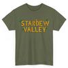 2024 Valley Gifts New Text SV T-Shirt Merch Happy stardew Love Art Fans Poster Board | Unisex (US, Alpha, Medium, Regular, Regular, Military Green) view 1