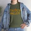 2024 Valley Gifts New Text SV T-Shirt Merch Happy stardew Love Art Fans Poster Board | Unisex (US, Alpha, Medium, Regular, Regular, Military Green) view 3