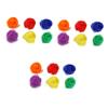 LIFKOME 3pcs Colors Hemmed Square Dance Scarves Soft Gauze Juggling Scarves for Boys and Girls Adults for Props and Decorations Red Yellow view 1