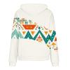 FOCLMP Women Western Ethic Hoodie Aztec Style Print Graphic Sweatshirts Pullover Hooded Pullover Tops Shirts Vintage Clothing Grunge Clothes for Women White M view 4