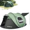 WYDHven Pop Up Tents for Camping, 4 Person Camping Tent with Extra Storage, UV Protection Waterproof Tent Fully Taped Seams, 2 Doors Easy Pop Up Tent for Camping, Hiking and Traveling view 1