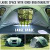 WYDHven Pop Up Tents for Camping, 4 Person Camping Tent with Extra Storage, UV Protection Waterproof Tent Fully Taped Seams, 2 Doors Easy Pop Up Tent for Camping, Hiking and Traveling view 2