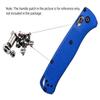 IGRIXLSD 1 Set Titanium Scales Handle Screws Fits for Bugout 535, Custom CNC Screw Set DIY Replacement Accessory(Blue) view 2