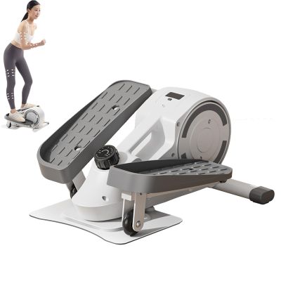 CHANGLKJ Under Desk Elliptical Machine, Foot Pedal Exerciser, 8 Levels Resistance Adjustable and 150 Kg Max Load, Anti-Slip Pedal and 20 DB Ultra Quiet, for Fitness, Daily Exercising, Gifting