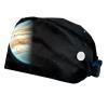 2 Pieces Scrub Caps Women Scrub Cap Nurse Scrub Cap for Kitchen Universe Nebula Planet Stars Space Multicoloured view 1