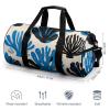 Gym Bags for Men Women Blue White Coral Duffle Bag Travel Overnight Bag with Shoe Compartment Tote Bags view 2