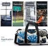 Gym Bags for Men Women Blue White Coral Duffle Bag Travel Overnight Bag with Shoe Compartment Tote Bags view 3