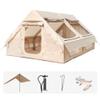 CCF Inflatable Tent for Camping with Canopy and Pump 2-8 Person Glamping Tents for Camping Adult Easy Setup 4 Season Blow Up Tent Waterproof Windproof Outdoor view 1