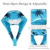 2 Pieces Scrub Caps Women Chef Cap Surgical Caps for Chef Palm Trees Sea Summer Multicoloured view 3