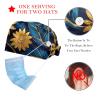2 Pieces Scrub Caps Women Men's Scrub Cap Surgical Cap for Beauty Salon Pattern Abstract Ethnic Style Multicoloured view 2
