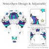 2 Pieces Scrub Caps Women Scrub Cap Nursing Scrub Caps for Hospital Horse Stars Multicoloured view 3