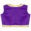 Hedmy Kids Boys Arabian Prince Vest Open Front Gold Trim Waistcoat Top Halloween Carnival Party Fancy Dress Up Purple 6 Years view 4