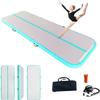 YUJIA Inflatable Gymnastics Mats For Tumbling Track, Home & Outdoor Training, Air Track Tumbling Mat With Air Blower & Carry Bag, Multiple Sizes 10FT/13FT/16.4FT/20FT Ideal For Yoga, Cheer & Practice Easy Inflation view 1