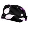 2 Pieces Scrub Caps Women Chef Hat Nursing Scrub Caps for The Surgeon Leave Tree Violet Twigs view 1