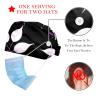2 Pieces Scrub Caps Women Chef Hat Nursing Scrub Caps for The Surgeon Leave Tree Violet Twigs view 2