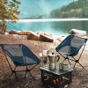 CAMEL CROWN Portable Camping Chair Lightweight Compact Folding Chair Mesh for Outdoor Camp Travel Beach Picnic Festival Hiking Backpacking Navy Blue view 2