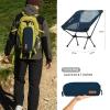 CAMEL CROWN Portable Camping Chair Lightweight Compact Folding Chair Mesh for Outdoor Camp Travel Beach Picnic Festival Hiking Backpacking Navy Blue view 3