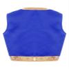 Hedmy Kids Boys Arabian Prince Vest Open Front Gold Trim Waistcoat Top Halloween Carnival Party Fancy Dress Up Royal Blue 10 Years view 2