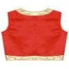 Hedmy Kids Boys Arabian Prince Vest Open Front Gold Trim Waistcoat Top Halloween Carnival Party Fancy Dress Up Red 8 Years view 4