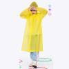 Raincoats for Kids,Portable Reusable Rain Ponchos with Hood Children's (Yellow, One Size Uniform Size(for Children)) view 2