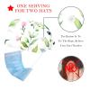 2 Pieces Scrub Caps Women Men's Scrub Cap Nurse Scrub Cap for The Surgeon Grass Meadow Flowers Herbs Multicoloured view 2