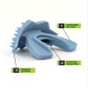 Loudmouth Football Mouth Guard - 3D SpikeSurge Football Mouthpiece with Strap, Fits Adult & Youth, Mouth Guard Football Accessories (Carolina Blue) view 2