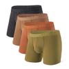 DAVID ARCHY Mens Boxer Briefs - Soft Comfortable Performance Underwear For Running 4 Pack Large view 1