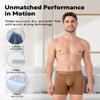 DAVID ARCHY Mens Boxer Briefs - Soft Comfortable Performance Underwear For Running 4 Pack Large view 3