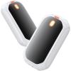 2 Pack Hand Warmers Rechargeable, 2025 New Portable Magnetic Electric with 12hrs Warmth, Double-Sided Heating Pocket Size for Outdoors, Camping - Black+White view 1