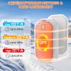 2 Pack Hand Warmers Rechargeable, 2025 New Portable Magnetic Electric with 12hrs Warmth, Double-Sided Heating Pocket Size for Outdoors, Camping - Black+White view 2