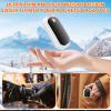 2 Pack Hand Warmers Rechargeable, 2025 New Portable Magnetic Electric with 12hrs Warmth, Double-Sided Heating Pocket Size for Outdoors, Camping - Black+White view 3