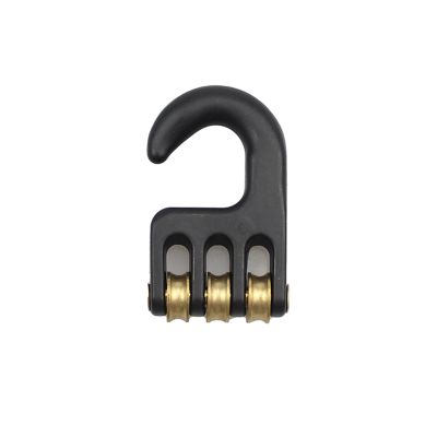 EI viento Five Pieces Windsurf Rigging Pulley Hook with 3 Roller Wheel for Windsurfing Sailing,Surf Accessory