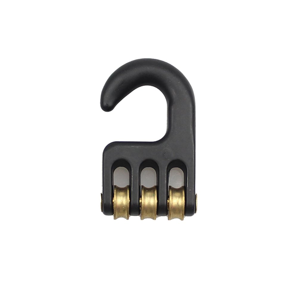 EI viento Five Pieces Windsurf Rigging Pulley Hook with 3 Roller Wheel for Windsurfing Sailing,Surf Accessory