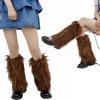 PTILSERY Faux Furs Leg Warmers for Womens Winter Warm Furs Boot Cuffs Covers,Cozy,Christmas,Halloween,Party, Cosplay Costume view 2