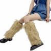 PTILSERY Faux Furs Leg Warmers for Womens Winter Warm Furs Boot Cuffs Covers,Cozy,Christmas,Halloween,Party, Cosplay Costume view 3