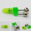 GANPUB 3Pcs Green Fishing Accessories Fishing Rod Tip Bite Alert Alarm Twin Bells with Night LED Light Lamp Fishing Bite Indicators Hunting and Fishing Tools view 2