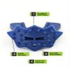 Loudmouth Football Mouth Guard - 3D SpikeSurge Football Mouthpiece with Strap, Fits Adult & Youth, Mouth Guard Football Accessories (Tiger Navy Blue) view 3