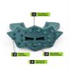Loudmouth Football Mouth Guard - 3D SpikeSurge Football Mouthpiece with Strap, Fits Adult & Youth, Mouth Guard Football Accessories (Spartan Dark Green) view 3