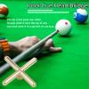 equlup Pool Cue Head Bridge, Metal Anti Slip Billiards Snooker Pool Cue Rest Bridge Head Holder Billiard Accessory for Pool Table Rack (Cross) view 2
